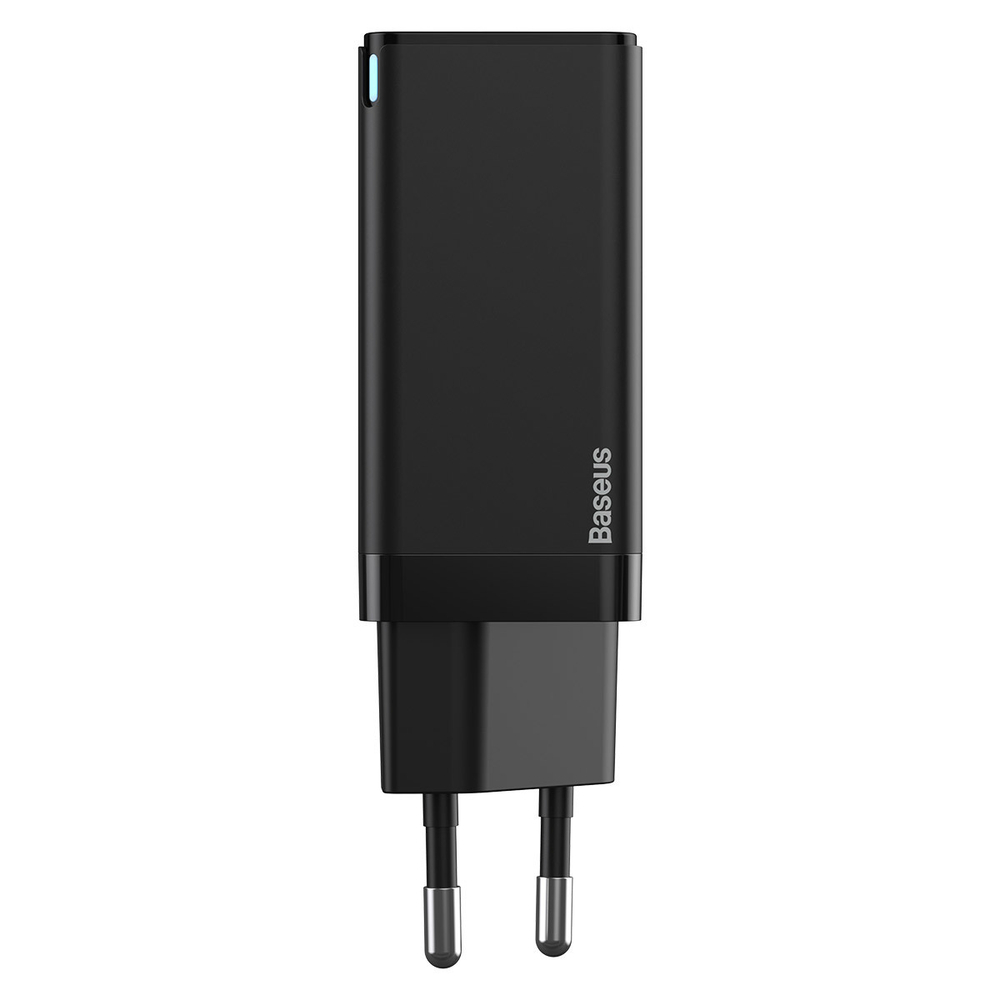 Зарядное устройство + Кабель Baseus GaN Mini Quick Charger C+U 45W - Black