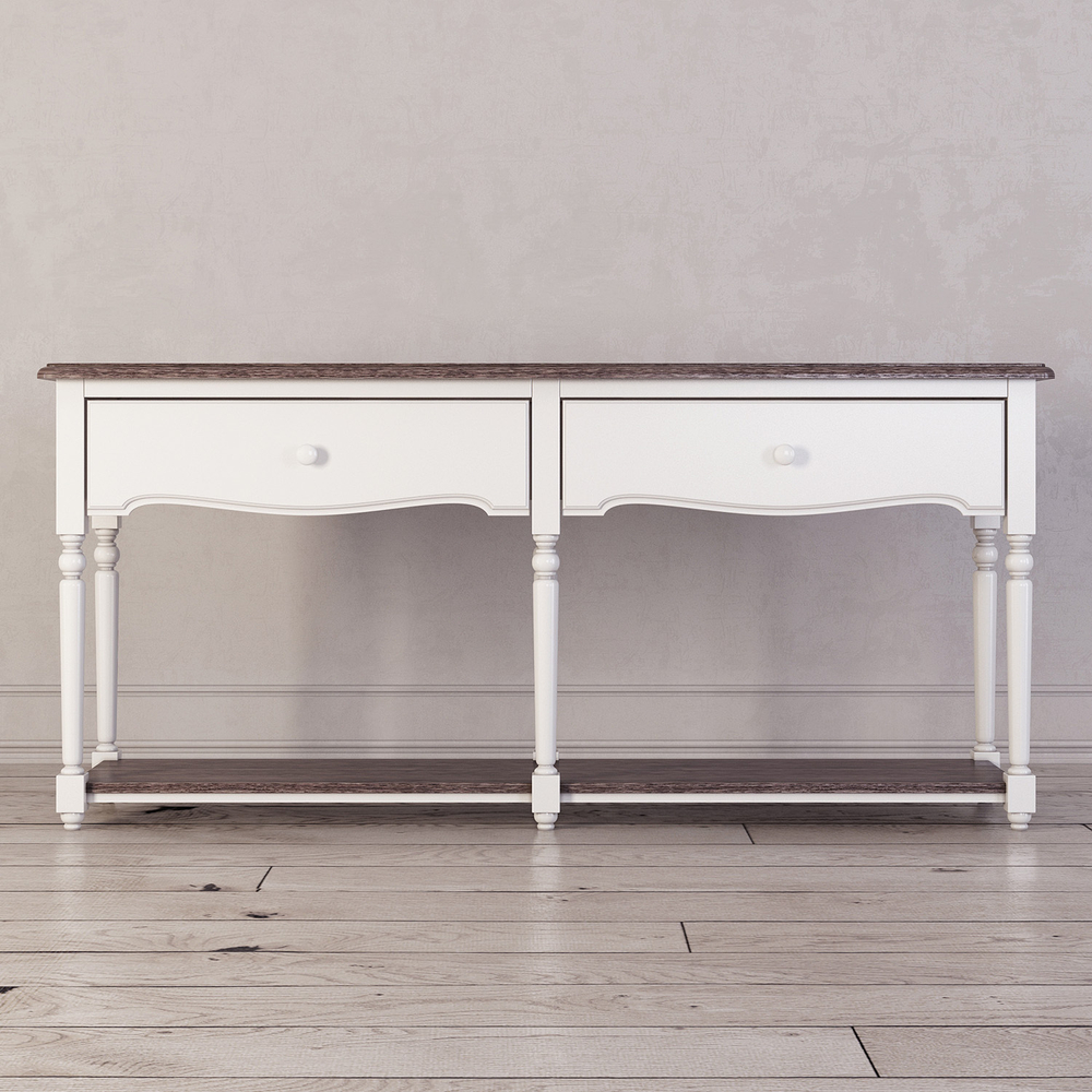 Консоль с 2-я ящиками и полкой Leblanc