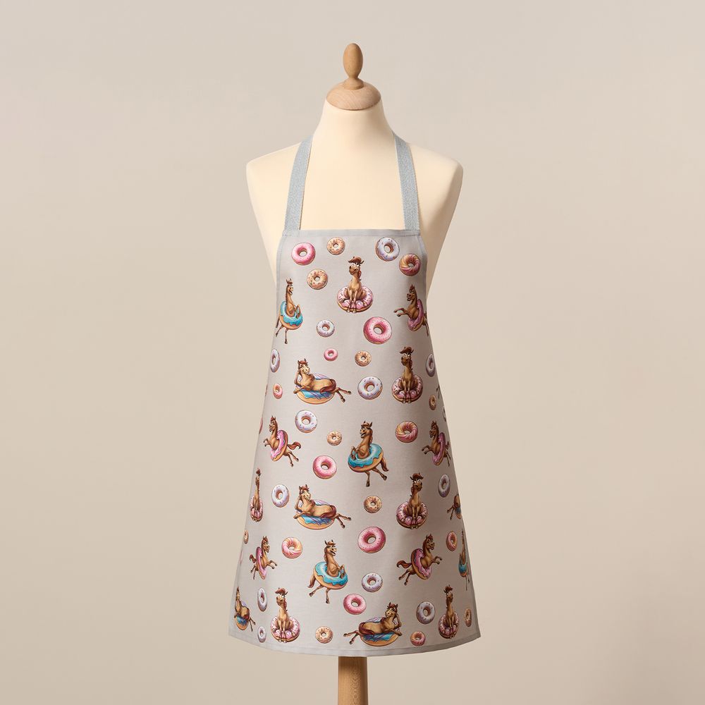 ФАРТУК "ЛОШАДЬ В ПОНЧИКАХ",60Х70СМ,100% ХЛОПОК,ТВИЛ,ПРОПИТКА