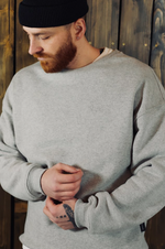 Свитшот серый меланж