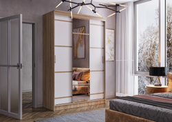 Шкаф-купе Сакура 150 см, дуб сонома