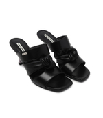 Кожаные шлепки panache triple strap Karl Lagerfeld - черный(KL30126)