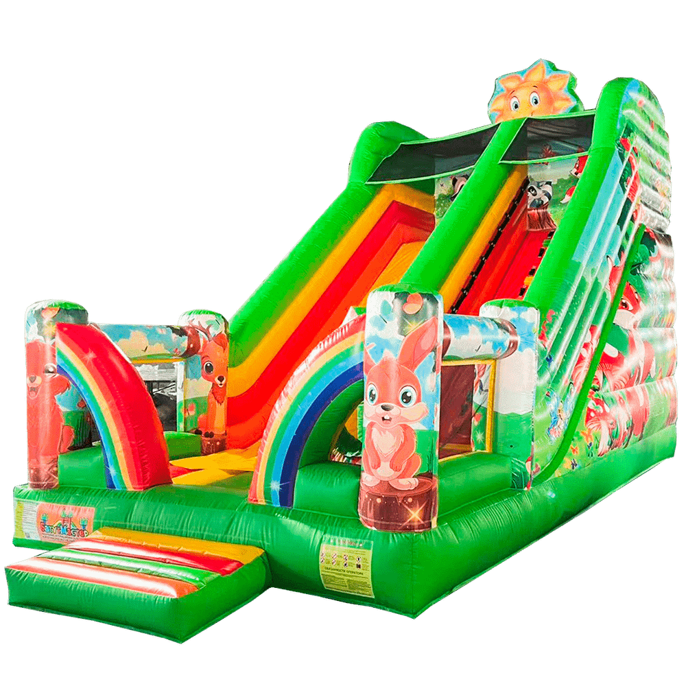 Надувная горка «В гостях у сказки»  7x4x6 м