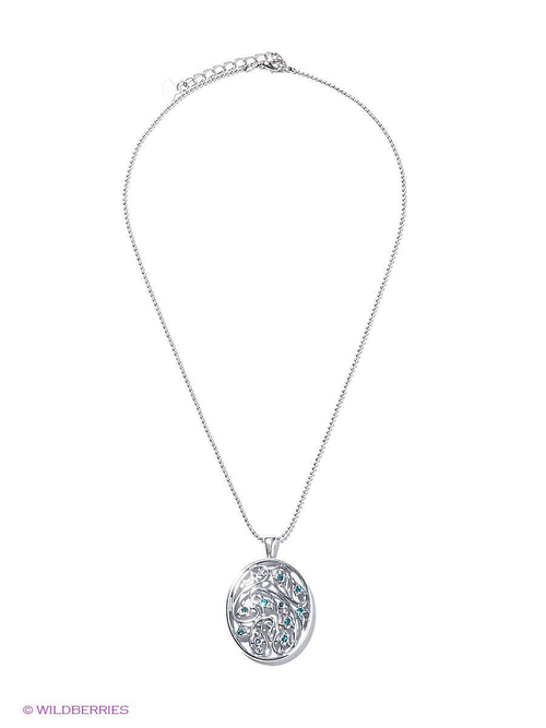 "Пейсли" подвеска в серебряном покрытии из коллекции "Ист бум" от Jenavi с замком карабин