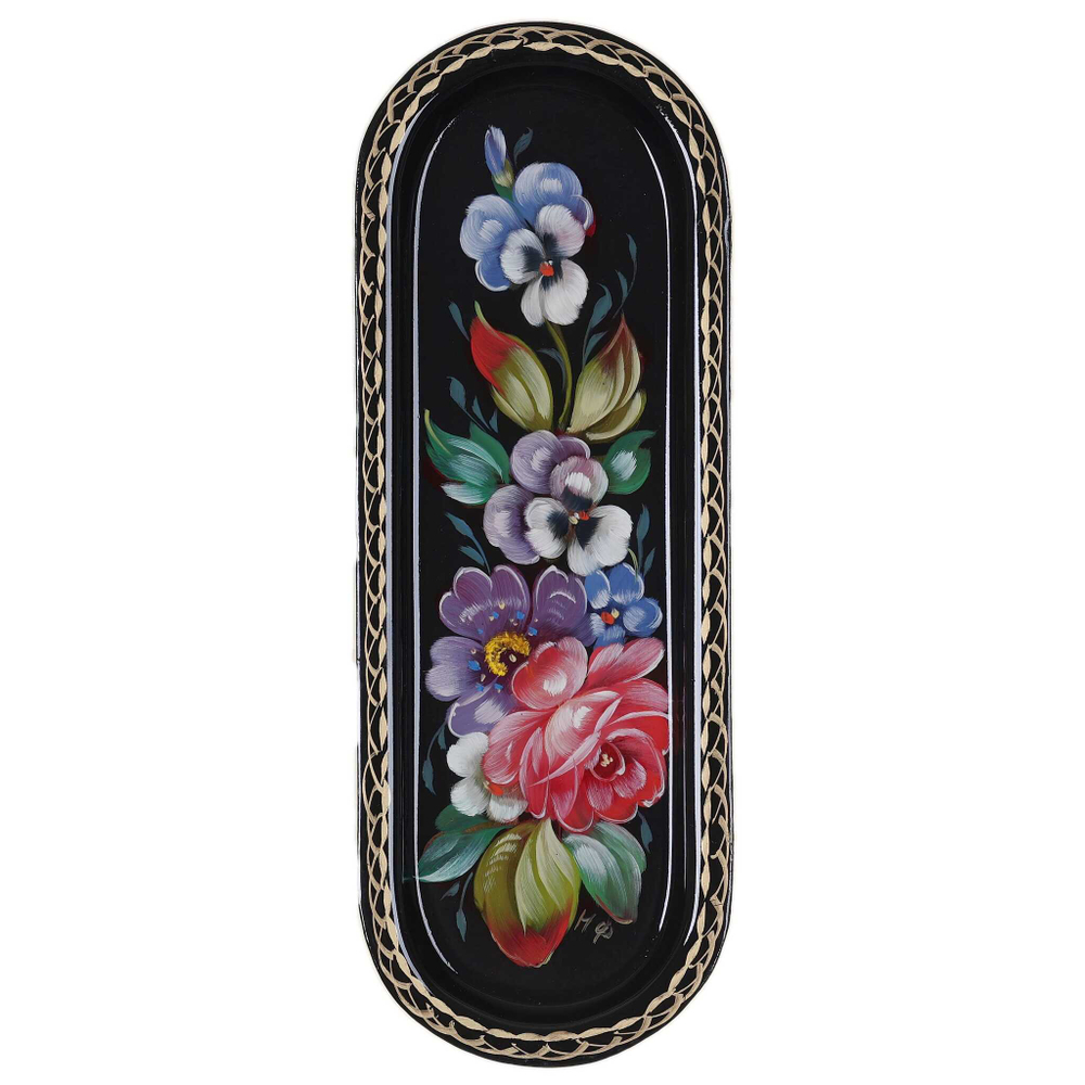 Zhostovo metal tray A4D070425363