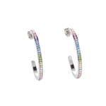 Серьги Coeur de Lion Multicolour Pastel 0129/21-1522 цвет мультиколор, серебряный
