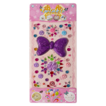 Наклейки-стразы Alingar, акриловые, "Бантик", крупный бант, цветы, пакет с европодвесом