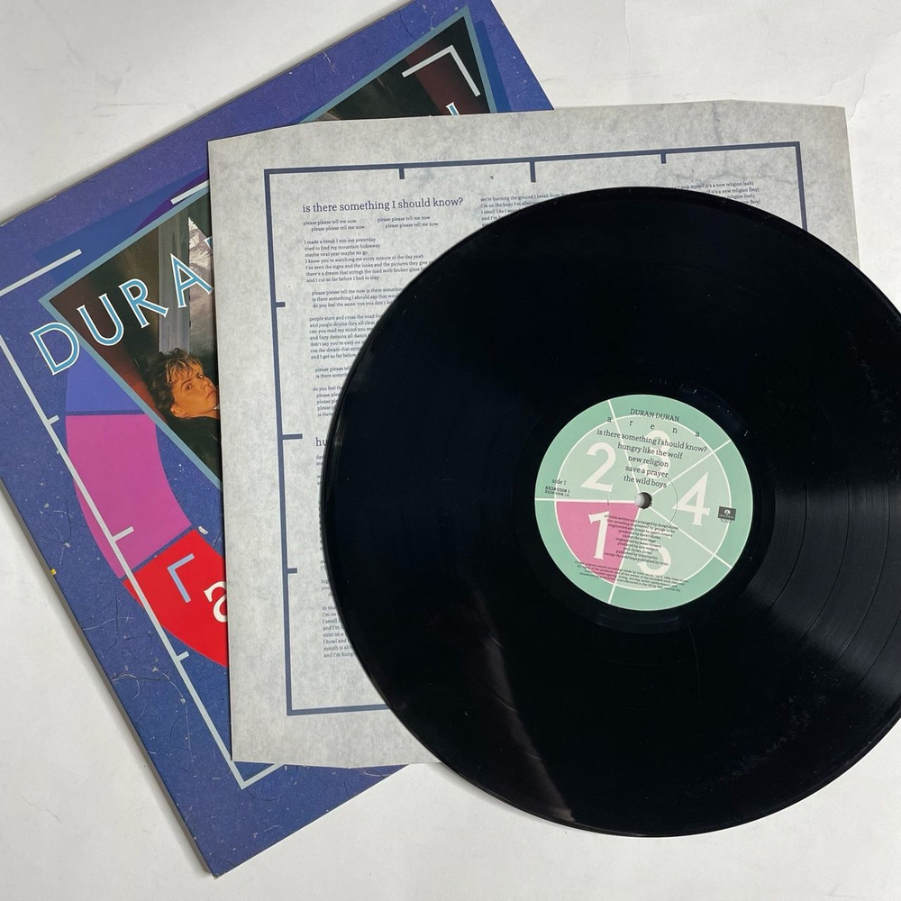 Винтажная виниловая пластинка LP Duran Duran Arena (UK 1984)
