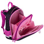 Ранец BRAUBERG PREMIUM, 2 отделения, с брелоком, "Pink lava", 38х29х16 см, 273097