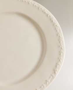 Zara Home набор столовой посуды из фаянса, цвет кремовый, 28.4 см