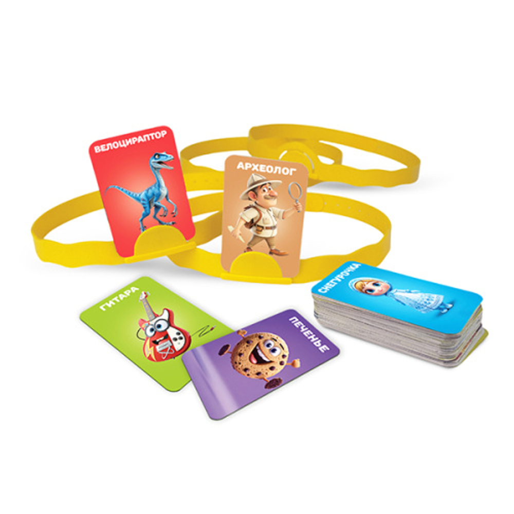 Игра настольная 7+ " Русский стиль " Селфи угадайка, состав: 4 ободка, 140 слов, 25 фант, инструкция, картонная упаковка, 20*4,1*21,3см