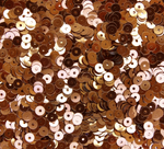 ПЛ004НН6 Пайетки круглые плоские, цвет: бронза металлик, 6 мм, 10 грамм