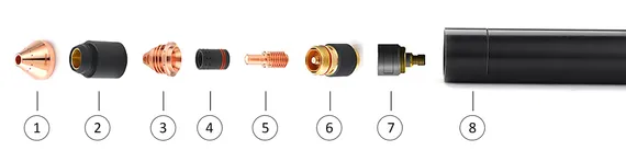 Резак для плазменной резки Huawei XC-130, 7,5 м