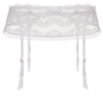 Широкий кружевной пояс для чулок Lilly (Размер: M) (Цвет: черный)