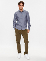 Рубашка муж. AERONAUTICA 1219 синяя лого красным