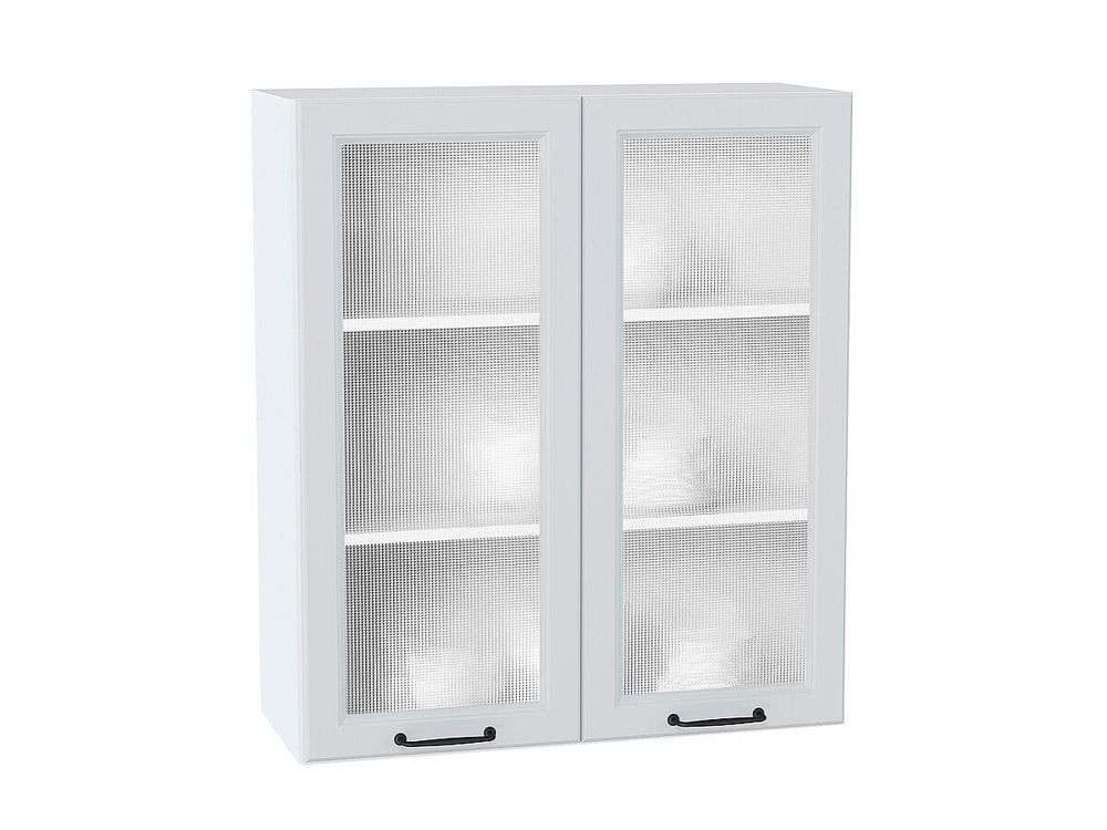 Шкаф верхний с 2-мя остекленными дверцами Ницца