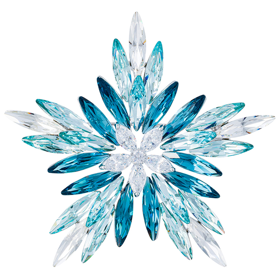Брошь Fiore Luna СНЕЖИНКА Zircon Crystal XR1279B1 BL/S