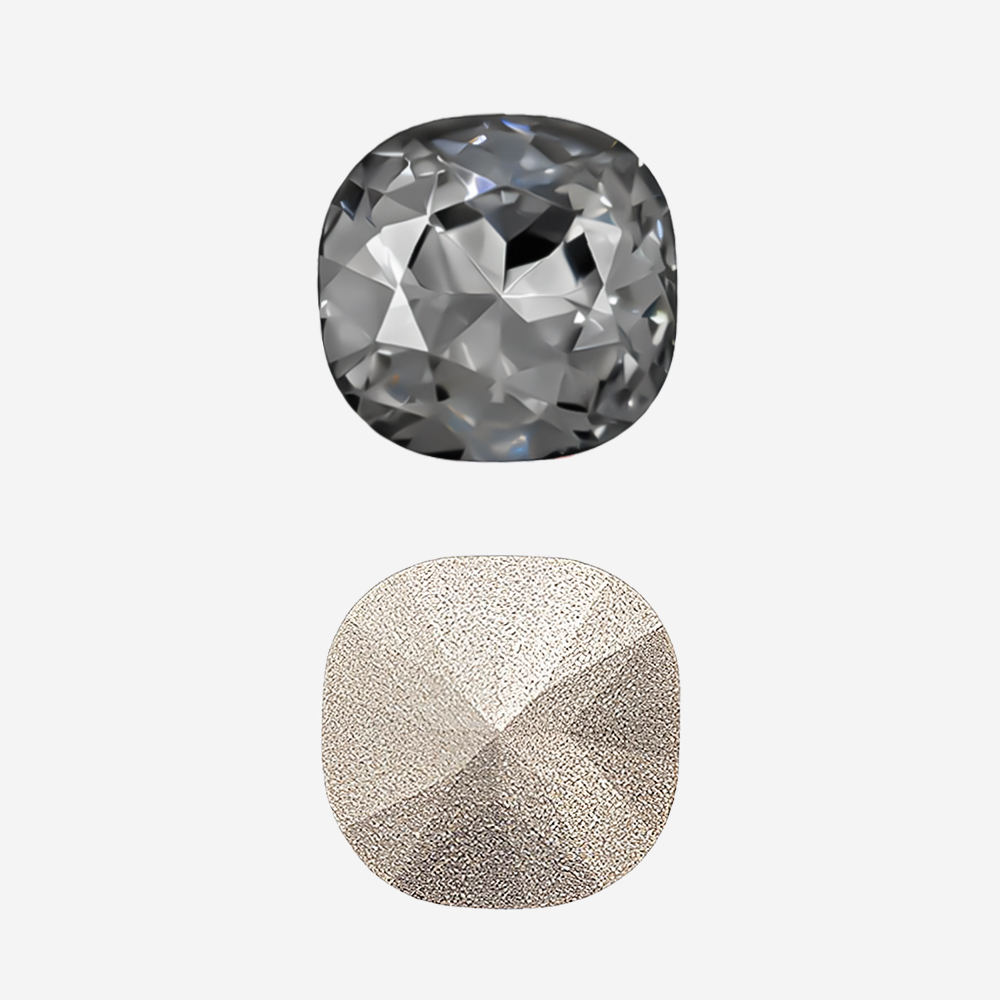 Кристалл Кушон (Сushion), оттенок "Серый"/"Gray", 12мм