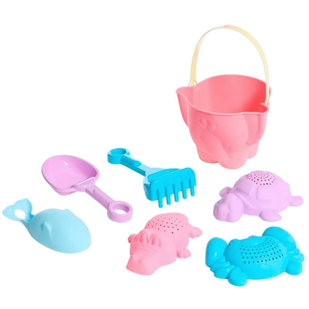 Набор для песка №9 "Африка" ведро+4 формочки +лопатка+грабли