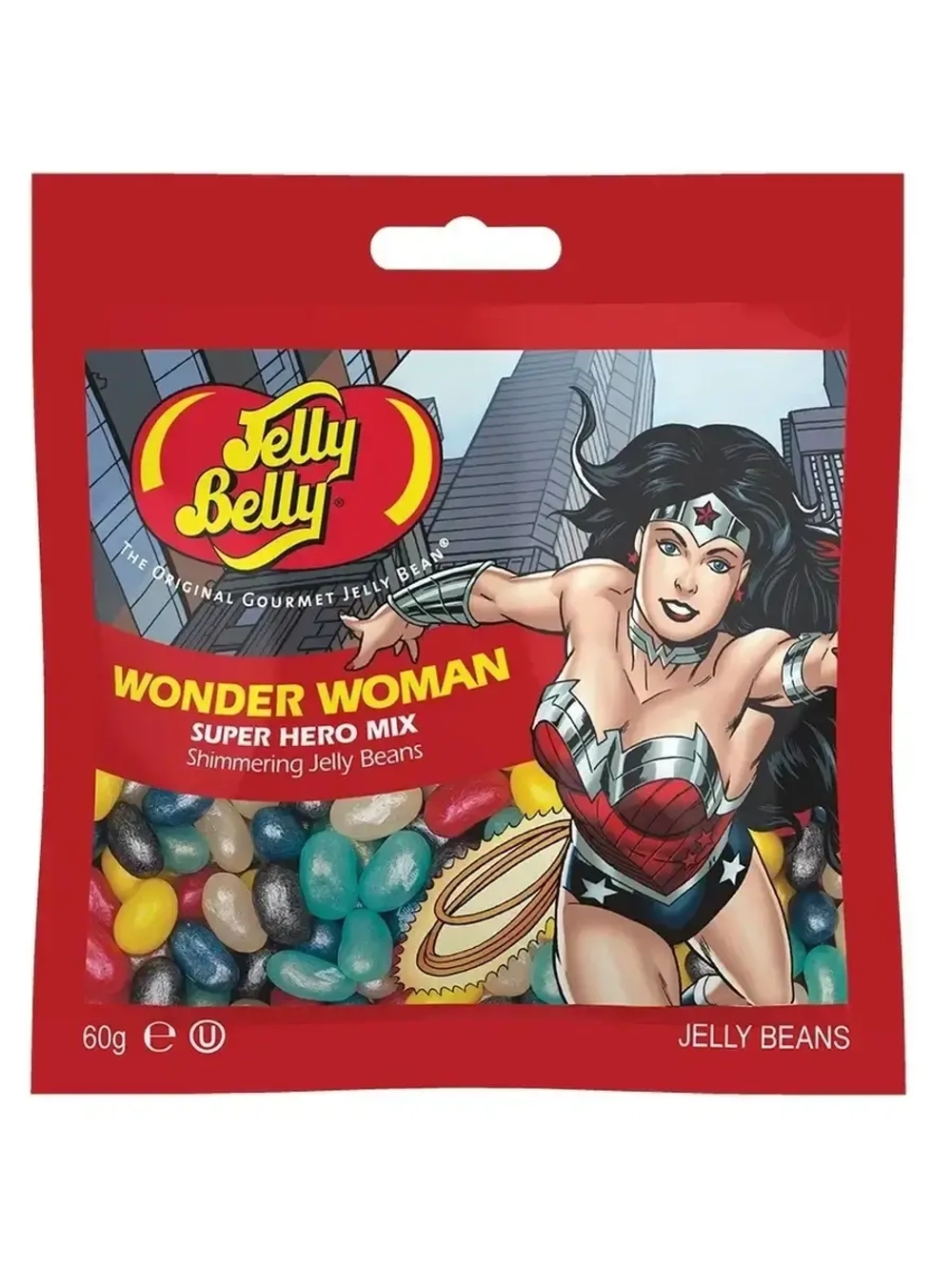 Драже жевательное Jelly Belly Super Hero Wonder Woman, 60гр