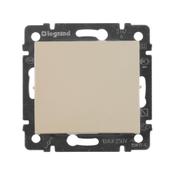 77 4306 Выключатель 1 клавишный проходной слоновая кость