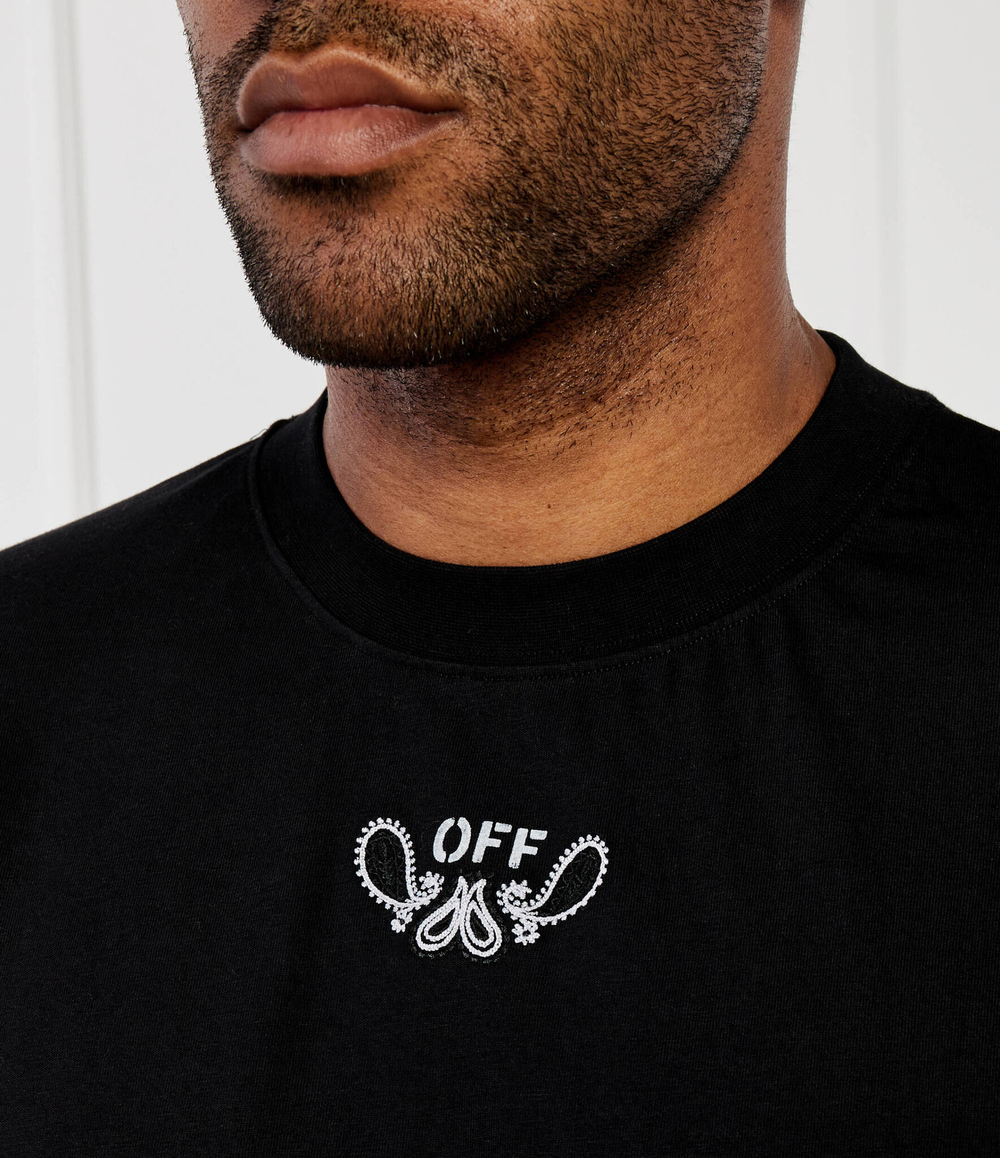 Футболка BANDANA OFF-WHITE - черный(OMAA027S 24JER001)