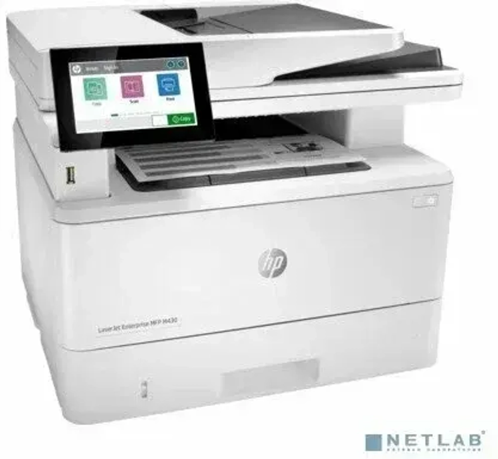 МФУ лазерный HP LaserJet Ent M430f (3PZ55A) A4, 1200dpi, 40ppm, 2048Mb, 2лотка(250+100л), duplex, ePrint, USB/GLAN
