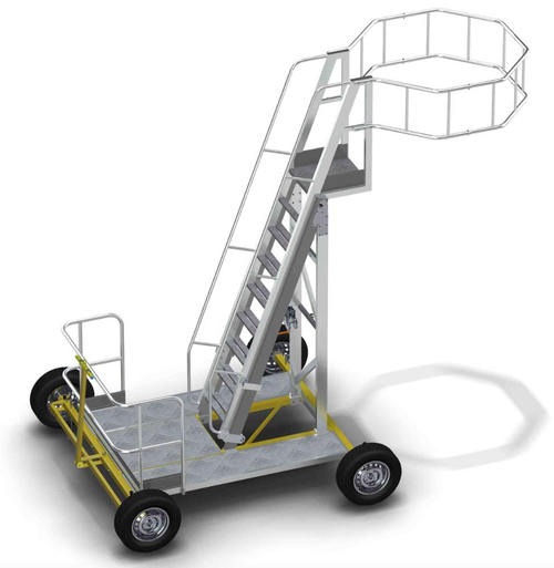 Вышка-стремянка алюминиевая для нефтяной промышленности MEGAL ВСА-4.2Н (2,8-4,2) -2