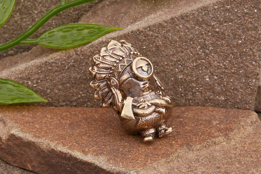 Бусина на темляк ИндиПупс от мастерской Крымская бронза