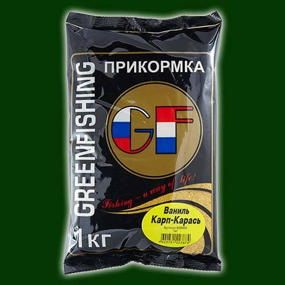 Прикормка GF 1кг КАРП/КАРАСЬ Ваниль