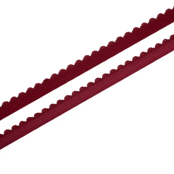 Резинка отделочная бордо 12 мм (цв. 1586), 605/12