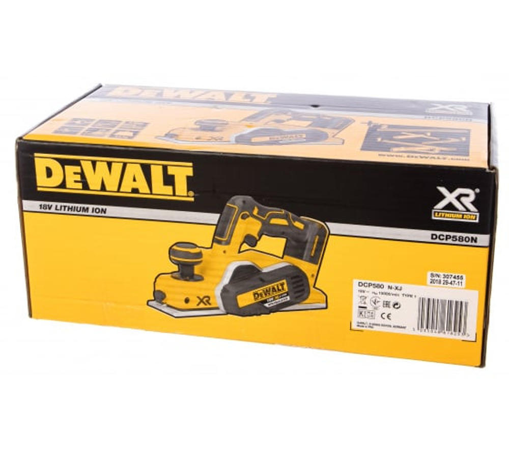 Рубанок бесщеточный Dewalt DCP580N