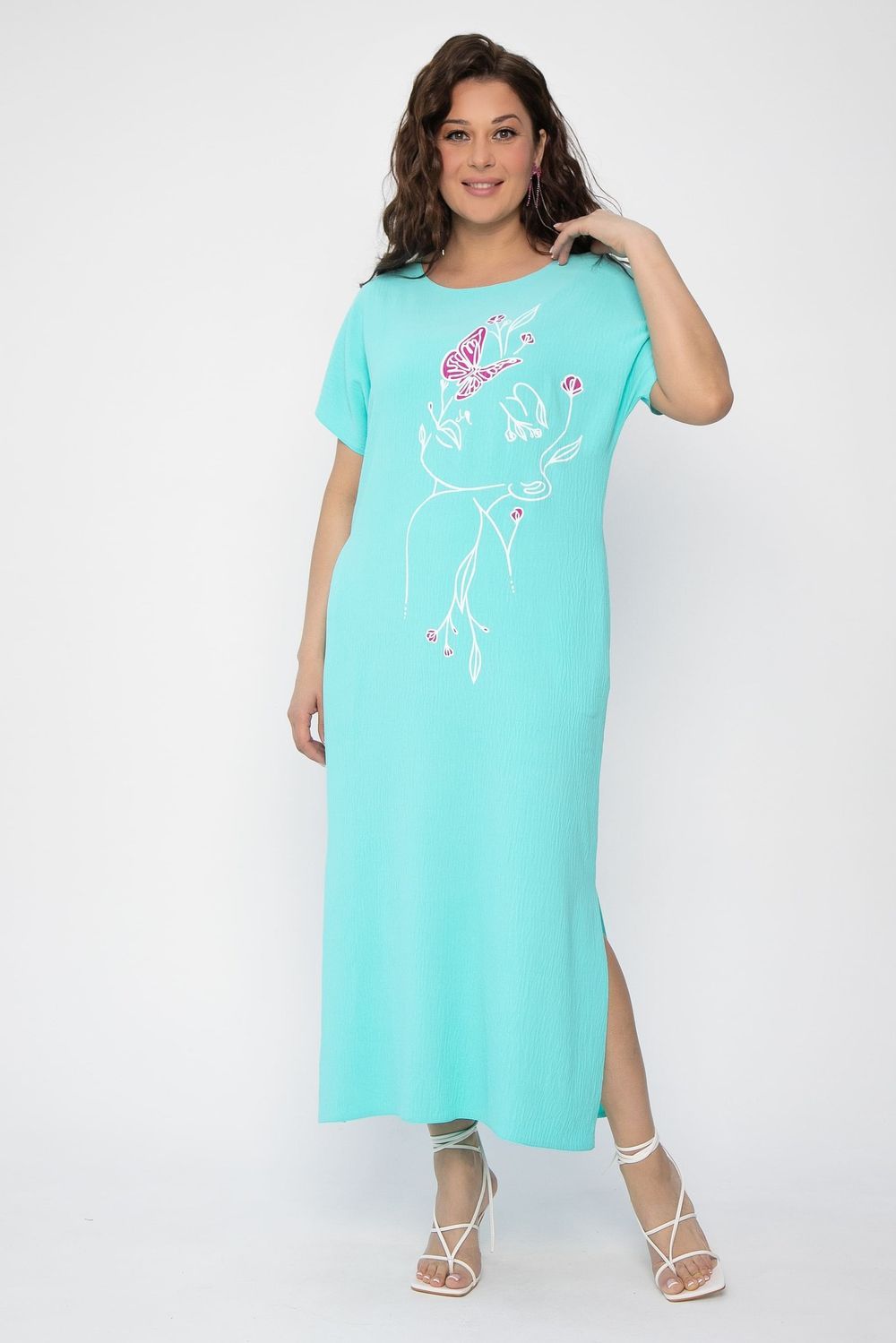 Платье Загадка (мята) П13705-8М LT Collection