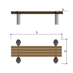 Скамейка горизонтальная Romana 501.56.01