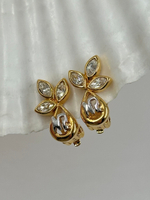 Клипсы с кристаллами Nina Ricci