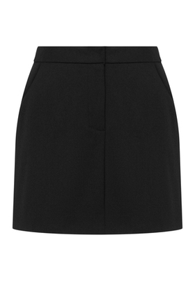 Юбка трапеция в черном цвете