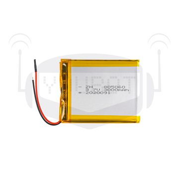 Перезаряжаемая Li-Po аккумулятор 3000mAh 3,7v