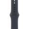 Умные часы Apple Watch SE 2024, 44 мм, корпус из алюминия цвета «полуночный черный», спортивный ремешок цвета «полуночный черный» S/M (MXEJ3)