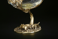 Бокал для коньяка "Охота" Волк