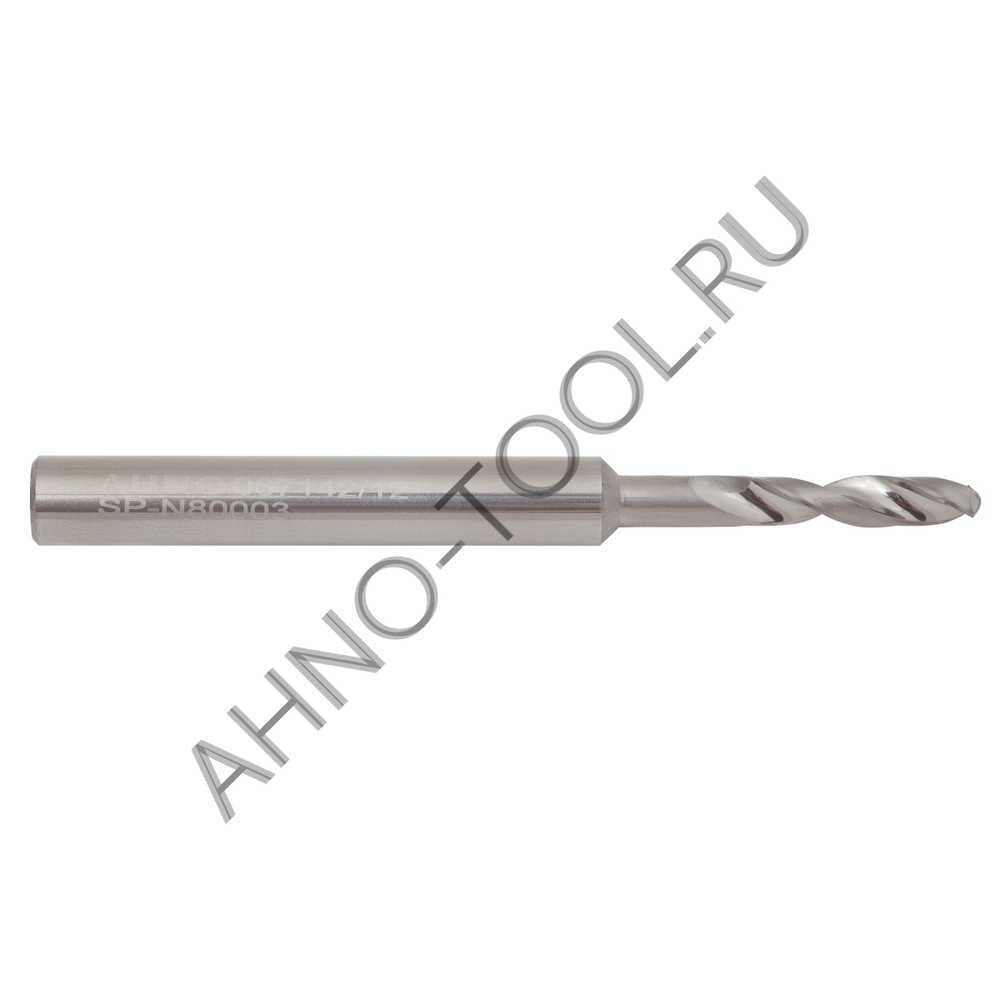 Сверло 3.5мм монолитное твердосплавное 3D без подвода СОЖ. для цвет.металлов SP-N800030350 VHM AHNO