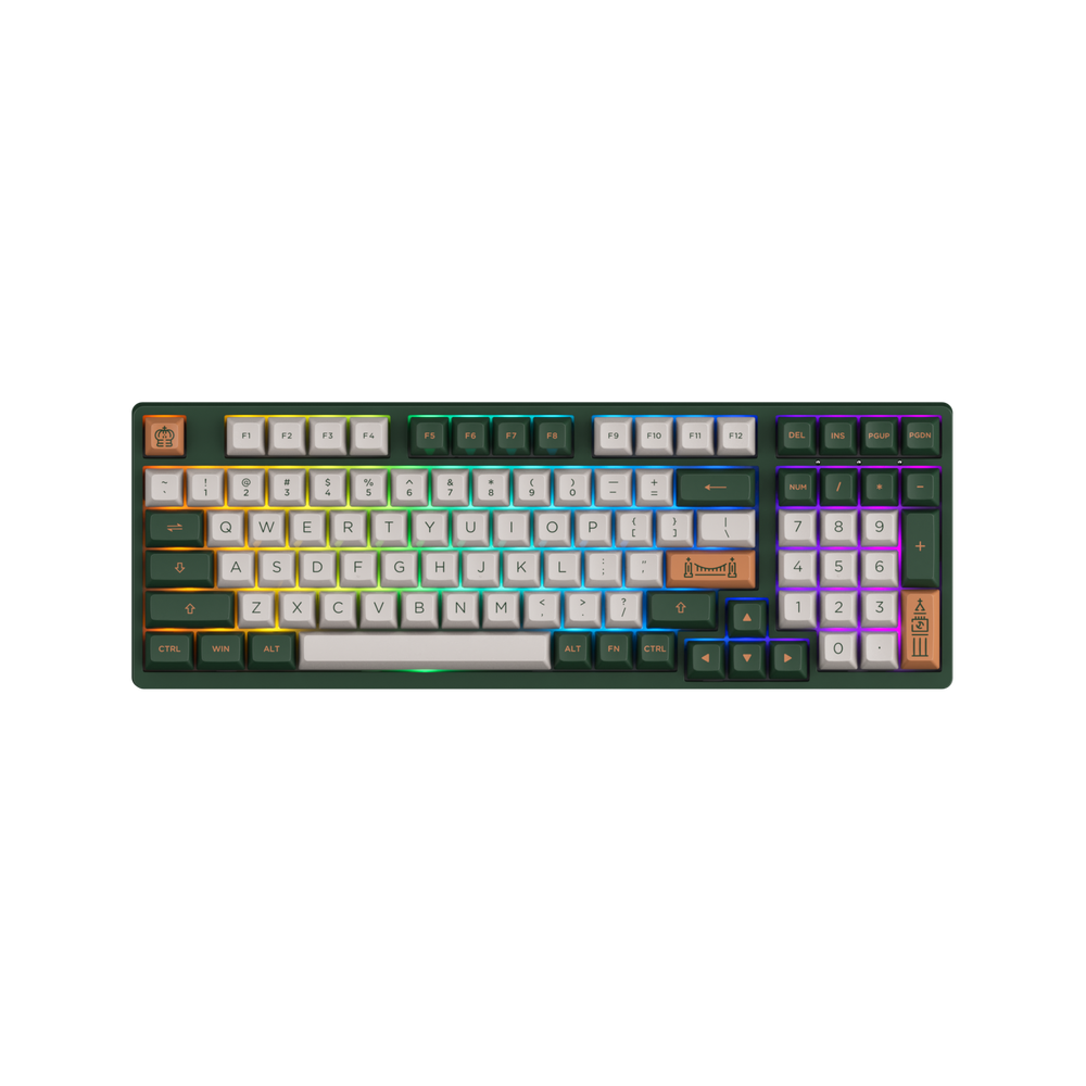 Игровая клавиатура AKKO 3098N (Blue&White/RGB/Hot-Swap/3 Modes, TTC Honey Switch)