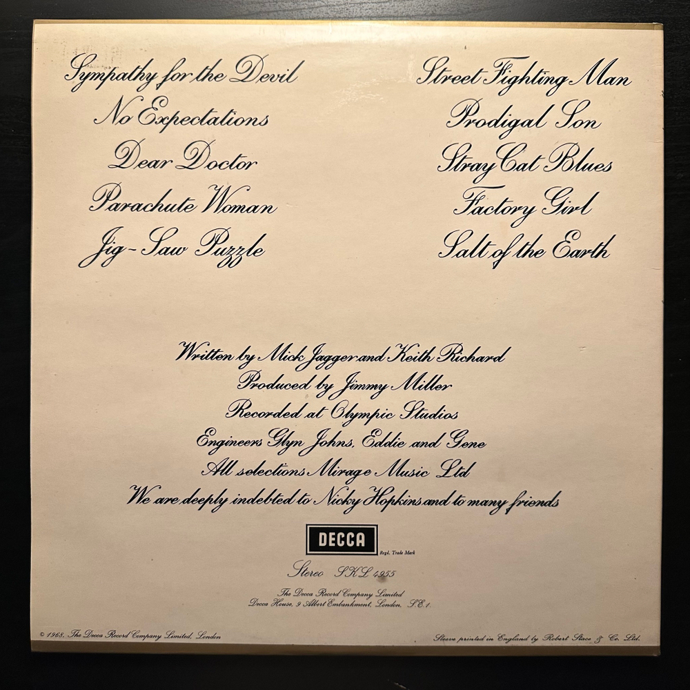 Rolling Stones - Beggars Banquet (Англия 1978г.)