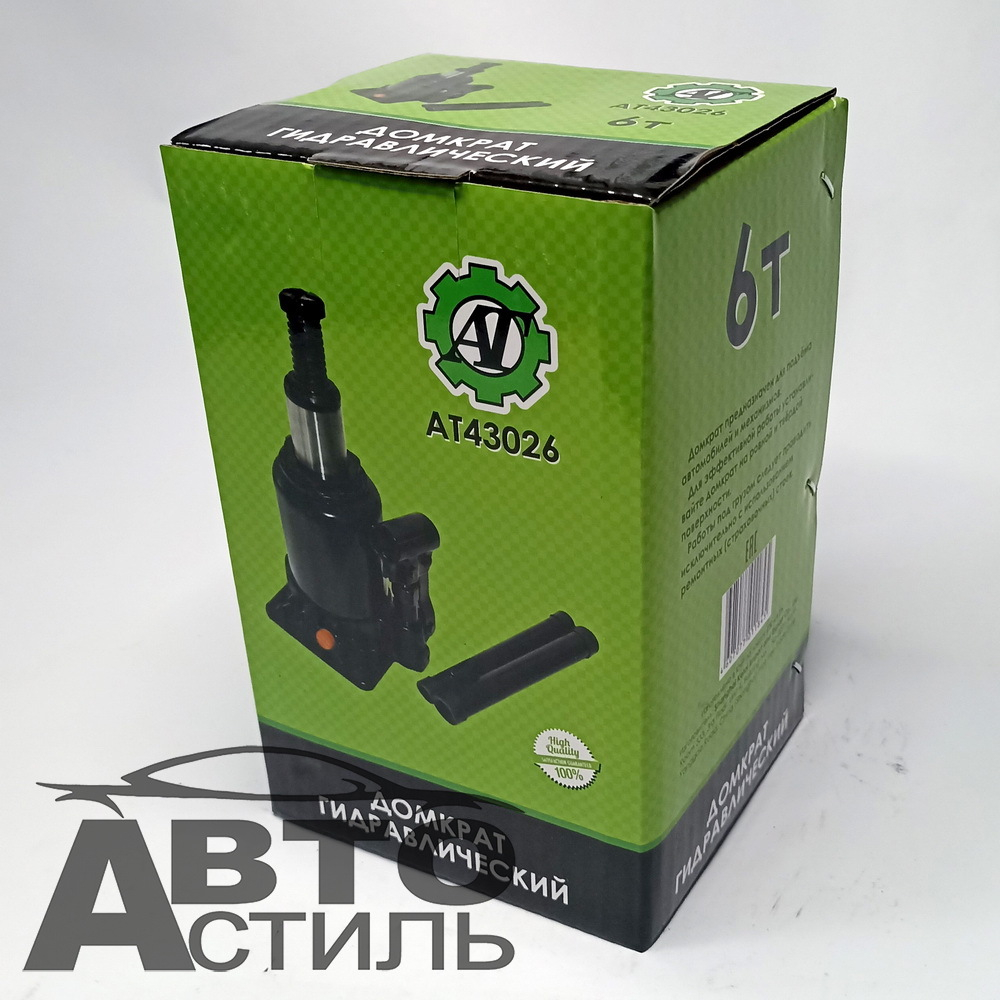 Домкрат гидравлический  6,0т h=200-385мм АВТОТОРГ АТ43026\АТ-204)