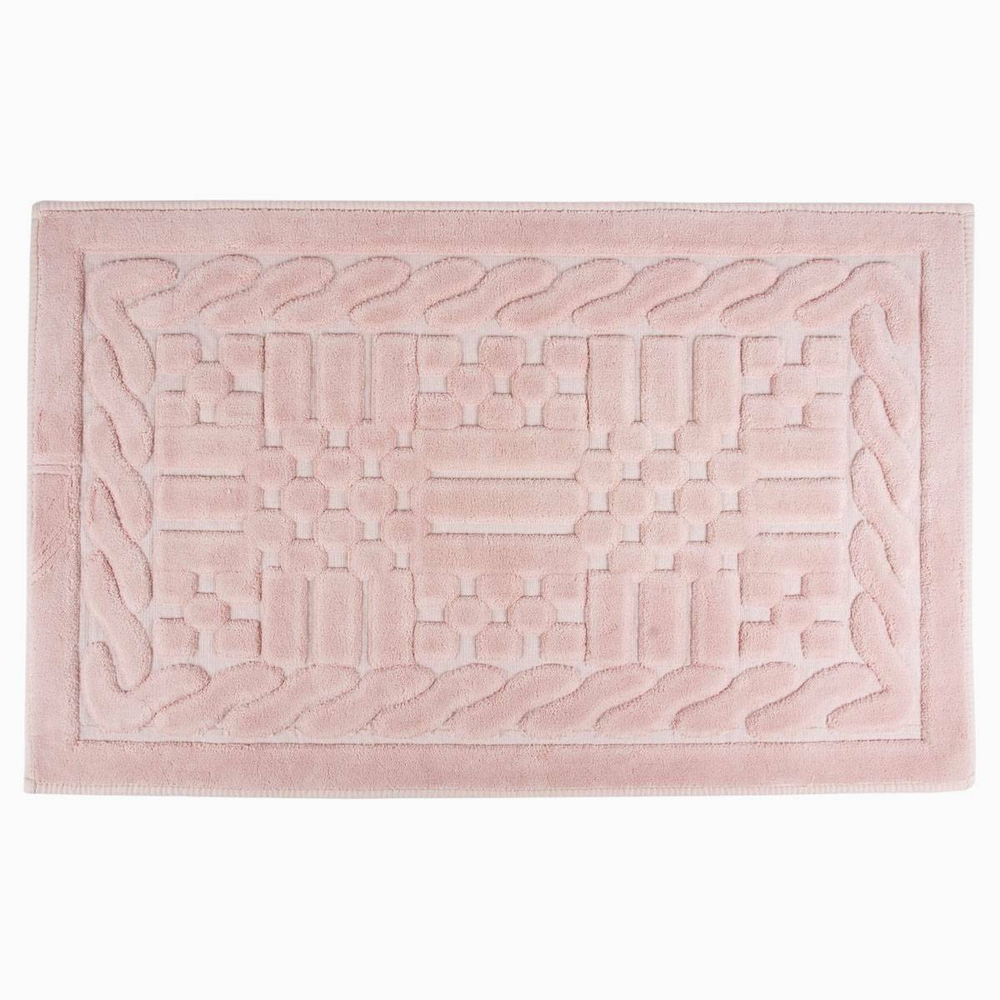 Коврик для ванной 70x120 Arya home Berceste пудра с розовым