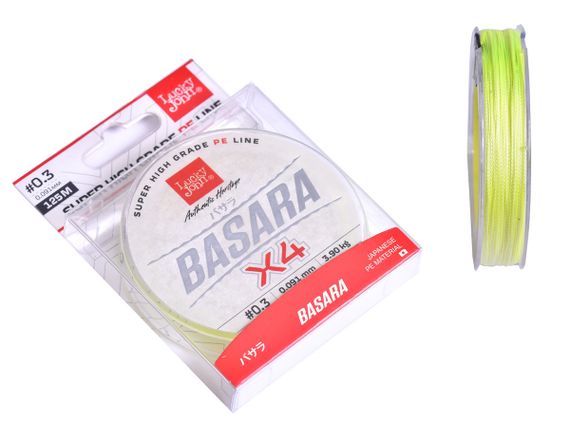 Леска плетёная Lucky John Basara Light Green 125/009