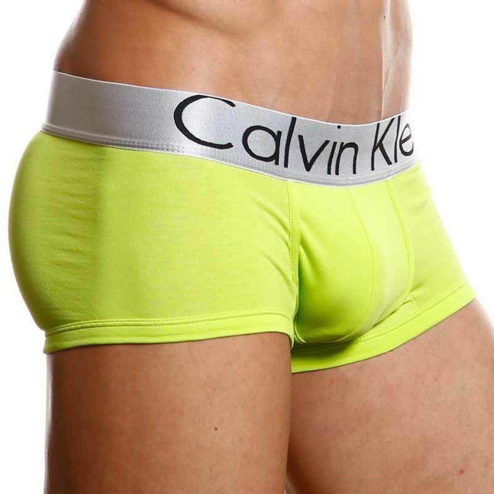 Мужские трусы боксеры &quot;лайм&quot; Calvin Klein Boxer Steel Lime