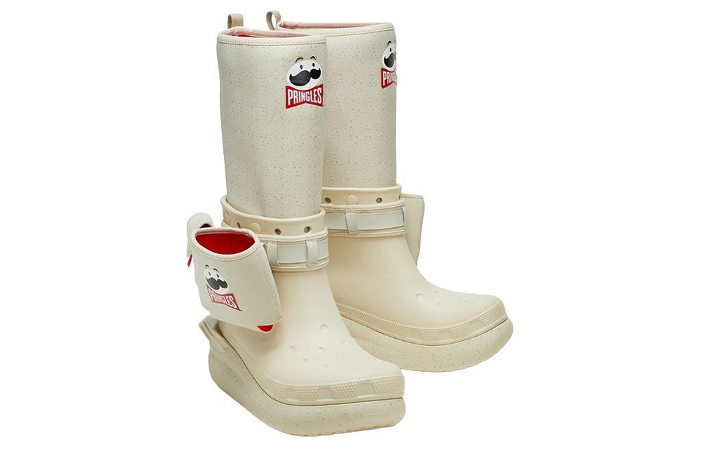 Crocs X Pringles Boots "White Red"