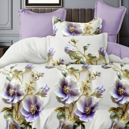 Комплект постельного белья "П37. 8001", поплин, 100% хлопок, Россия.