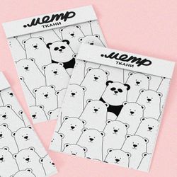 Ткань дюспо толпа белых медведей