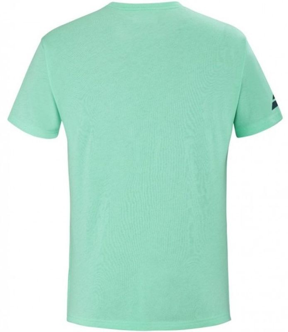 Футболка мужская теннисная Babolat Exercise Big Flag Tee Men - cockatoo heather